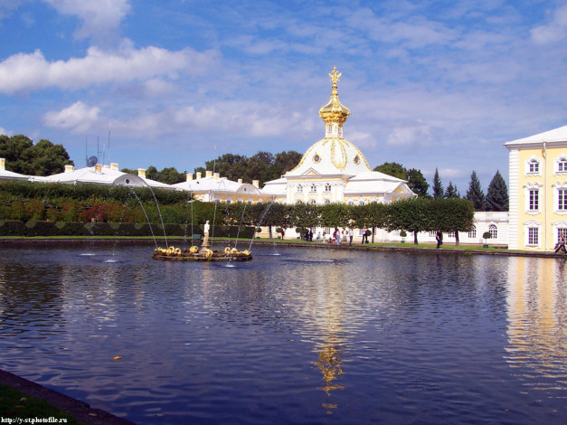 Обои картинки фото петергоф, верхний, парк, лето, 2005, города, санкт, петербург, россия
