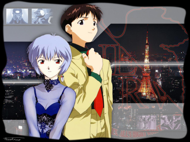 Обои картинки фото аниме, evangelion