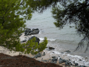 Картинка греция аленка меховская природа побережье