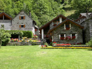 Картинка разное сооружения постройки тичино швейцария gerra