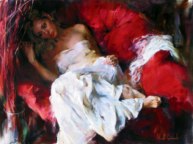 Обои картинки фото michael, inessa, garmash, рисованные, кресло