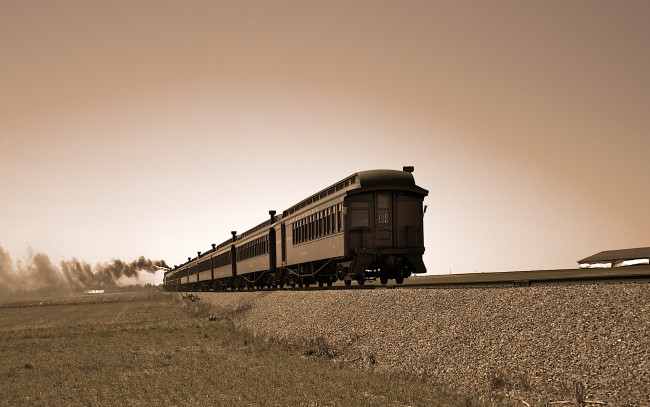 Обои картинки фото техника, поезда, вагоны, рельсы