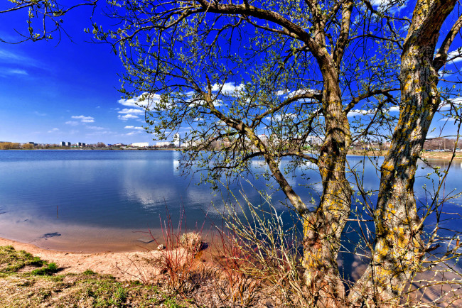 Обои картинки фото природа, реки, озера, беларусь, минская, область, Чижовское, водохранилище