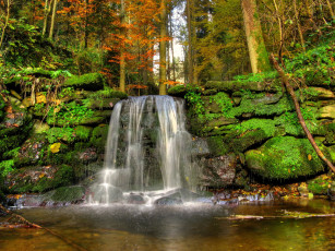 Картинка австрия артштеттен пёбринг природа водопады лес водопад