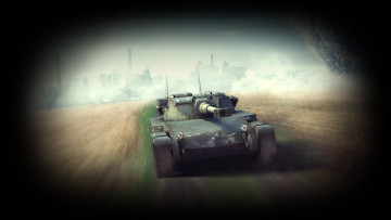 обоя world, of, tanks, видео, игры, мир, танков, поле, дорога, танк