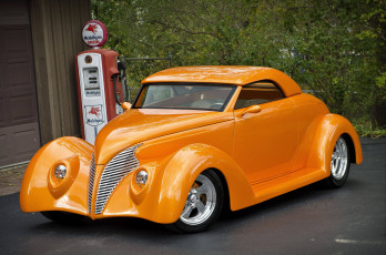 Картинка автомобили custom+classic+car orange streetrod
