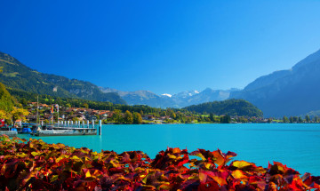 Картинка бриенц+швейцария природа реки озера пейзаж побережье озеро швейцария бриенц