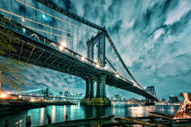Обои картинки фото города, - мосты, brooklyn, new, york, bridges