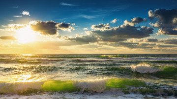 Картинка природа побережье волны море брызги