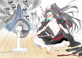 Картинка аниме mo+dao+zu+shi вэй усянь лань ванцзи вентилятор мороженое
