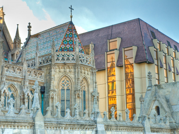 Обои картинки фото matthias, church, budapest, hungary, города, будапешт, венгрия