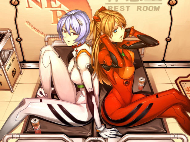 Обои картинки фото аниме, evangelion