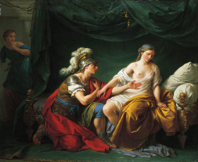 Картинка алкивиад на коленях перед своей женой рисованные louis jean francois lagrenee римлянин