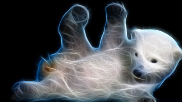 Картинка 3д+графика animals+ животные медвежонок