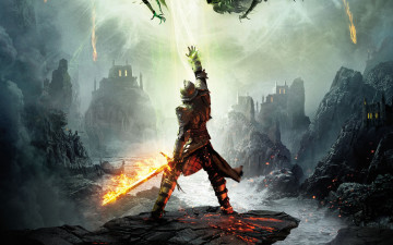 обоя dragon age iii,  inquisition, видео игры, меч