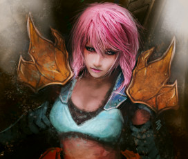 Картинка видео+игры final+fantasy+ii розовые волосы девушка игра арт final fantasy взгляд