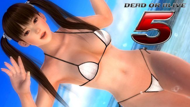 Обои картинки фото видео игры, dead or alive 5, фон, взгляд, девушка