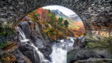 Картинка природа водопады пейзаж вода камни