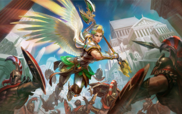 Картинка фэнтези ангелы девушка бойцы ангел воин