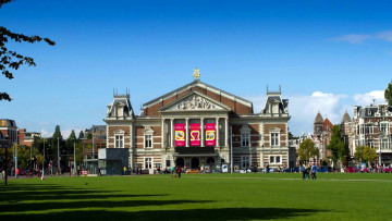 обоя города, амстердам , нидерланды, royal, concertgebouw