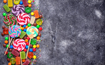 Картинка еда конфеты +шоколад +сладости мармелад драже леденцы