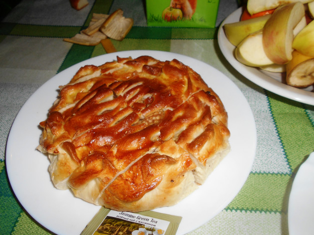 Обои картинки фото еда, пироги, яблоки, пирог