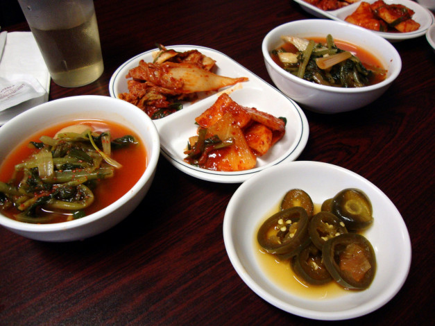 Обои картинки фото еда, салаты,  закуски, корейская, закуска, кухня