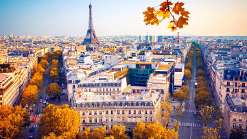 обоя города, париж , франция, панорама