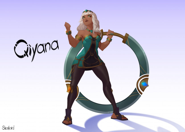 Обои картинки фото видео игры, league of legends, qiyana, кольцо