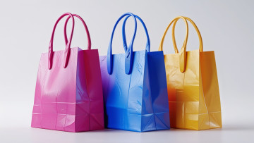 обоя 3д графика, реализм , realism, shopping, bags