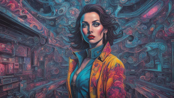 обоя фэнтези, девушки, нейросети, графика, нейроарт, ai, art, нейронные, сети, рисунки, нейро, искусство, нейрографика, graphics, neuroart, neural, networks, drawings, neuro, neurography