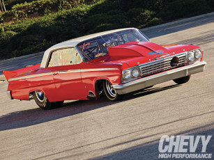 Картинка 1962 chevrolet impala автомобили hotrod dragster