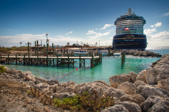 Картинка корабли лайнеры disney cruise багамские острова