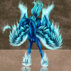 Картинка фэнтези пегасы синий крылья пегас