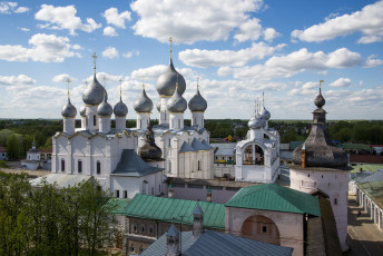 Картинка успенский+собор+-+ростов+ россия города -+православные+церкви +монастыри купола