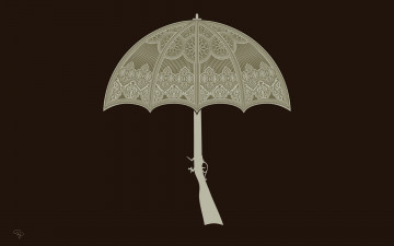 Картинка рисованные минимализм зонтик