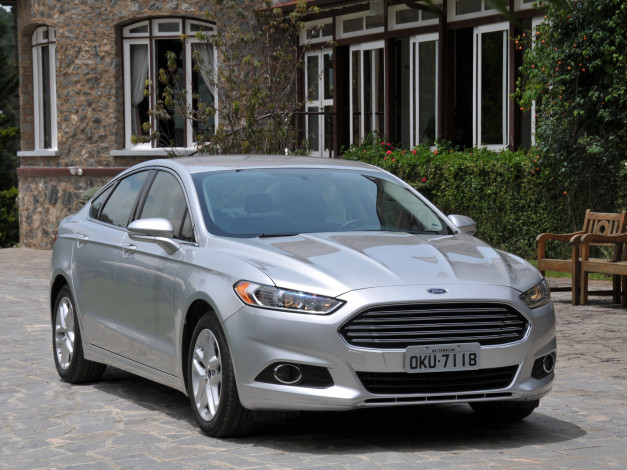 Обои картинки фото автомобили, ford, светлый, fusion, 2013, г, br-spec