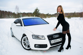 Картинка girls+and+auto+53 автомобили -авто+с+девушками girls auto белый