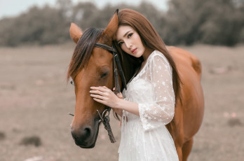 Картинка девушки -unsort+ азиатки азиатка конь девушка
