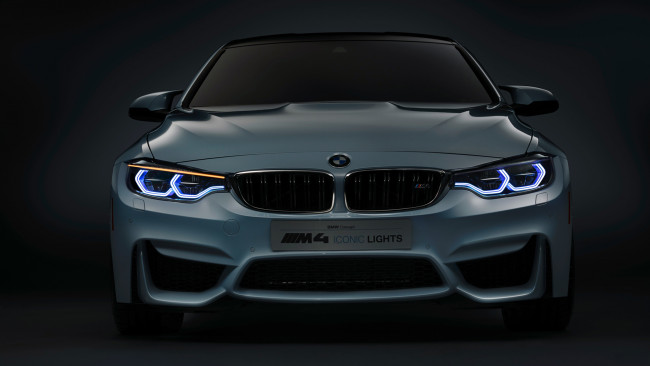 Обои картинки фото bmw m4 iconic lights concept 2015, автомобили, bmw, m4, iconic, lights, concept, 2015