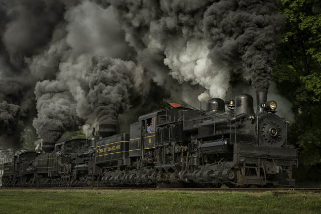 Обои картинки фото техника, паровозы, железная, дорога, паровоз, поезд
