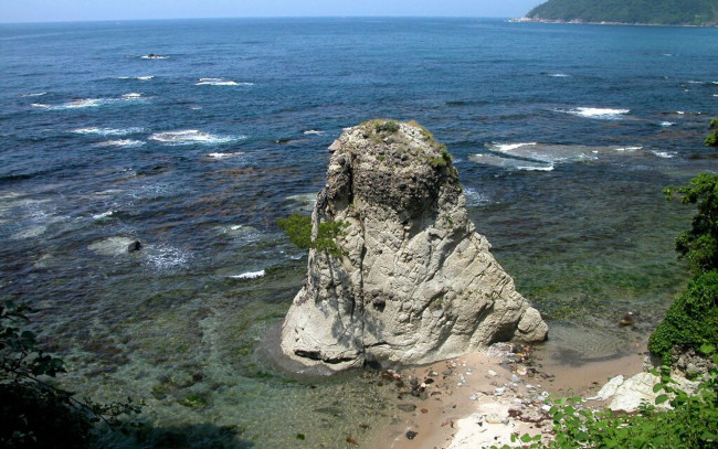 Обои картинки фото природа, побережье, скала