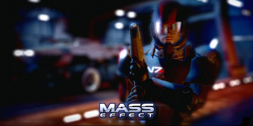 Картинка видео+игры mass+effect человек оружие броня шлем