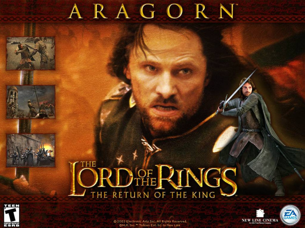 Обои картинки фото lord, of, the, rings, return, king, видео, игры