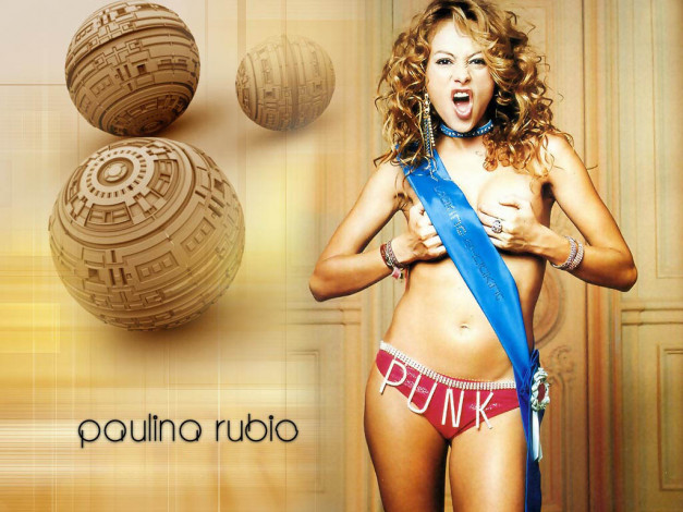 Обои картинки фото Paulina Rubio, девушки