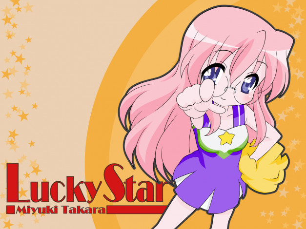 Обои картинки фото аниме, lucky, star