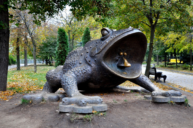 Обои картинки фото города, киев, украина, жаба