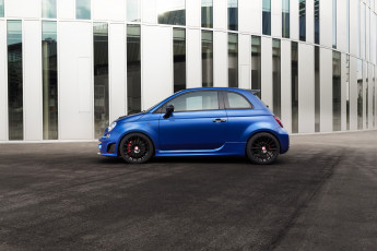 обоя автомобили, fiat, 2015г, 500, abarth, racing, синий, wonder, blue, pogea