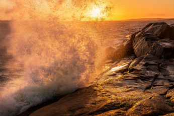 Картинка природа стихия океан скалы прибой