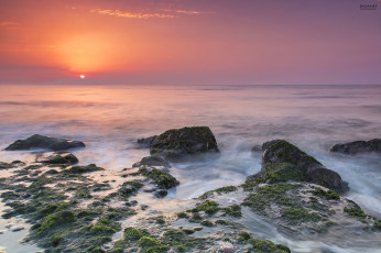 Картинка природа восходы закаты море вечер закат